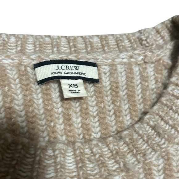 J.Crew 100% Cashmere Ribbed Crewneck Sweater XS - Picture 3 of 4